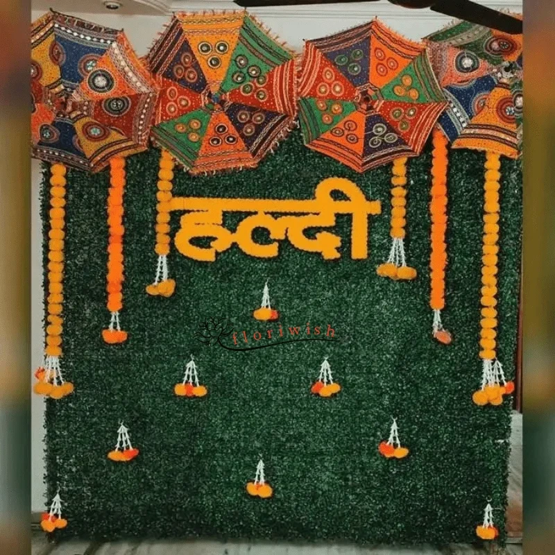 Beautiful Haldi Decoration Set 