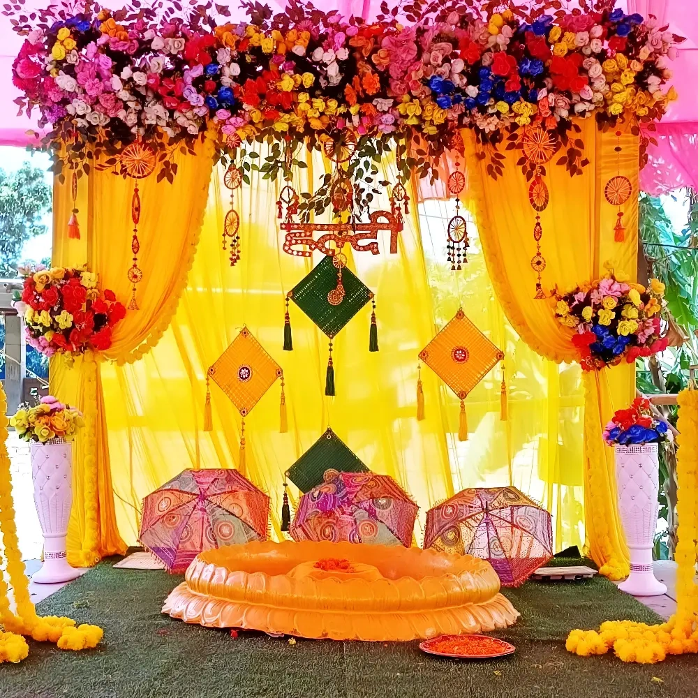 Vintage Haldi Decorations