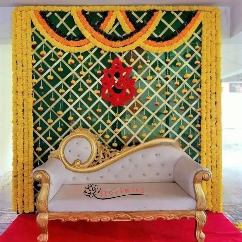 Haldi Backdrop Decoration Set 
