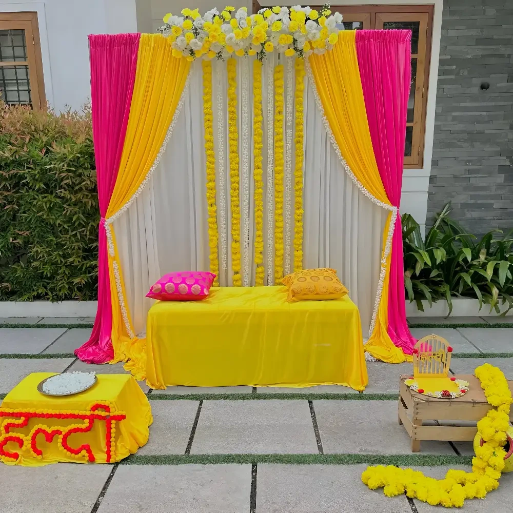 Color Splash Haldi Decorations