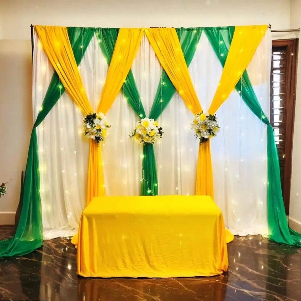 Pop of Haldi Decoration Setup