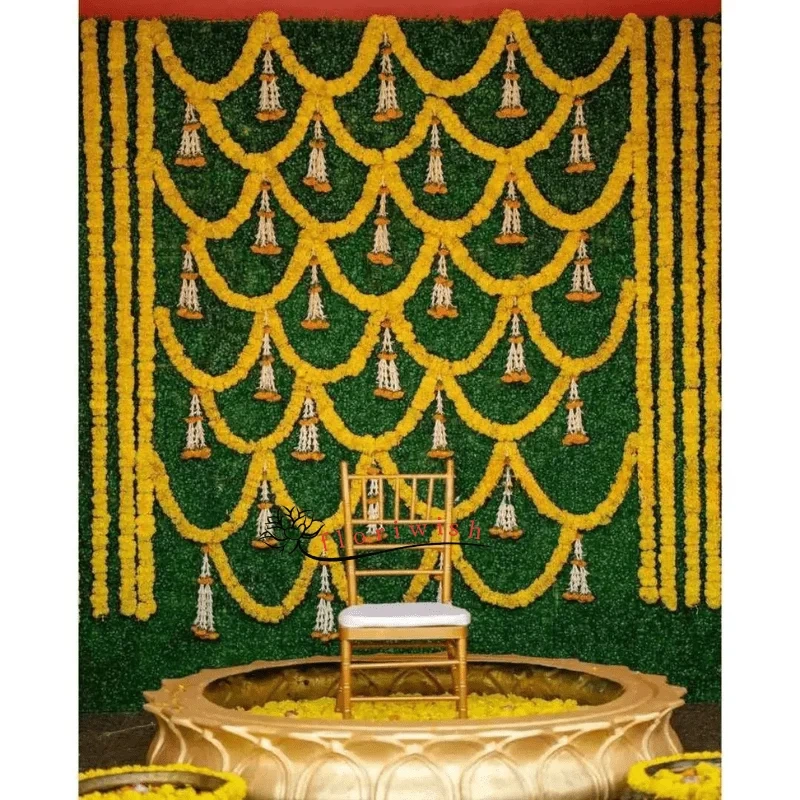 Floral Arc Haldi Decor Set 