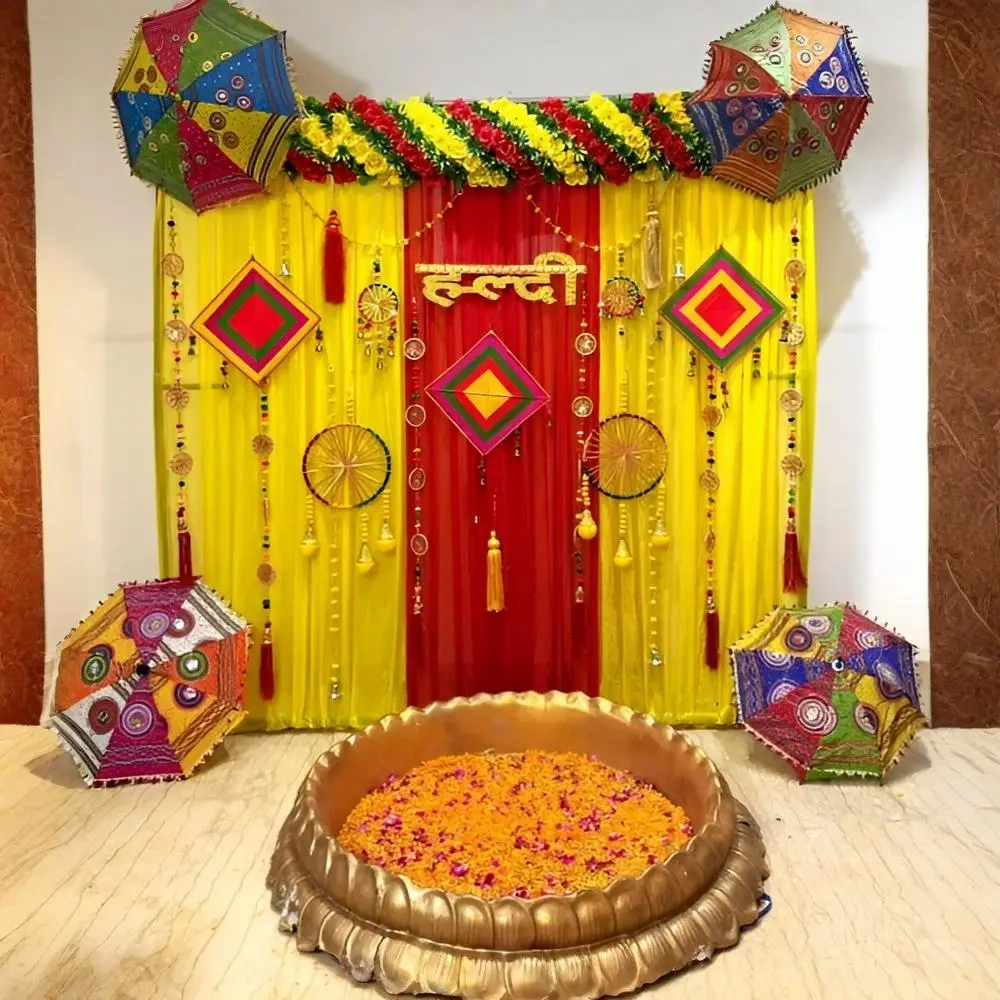 Desi Style Haldi Decoration Decor