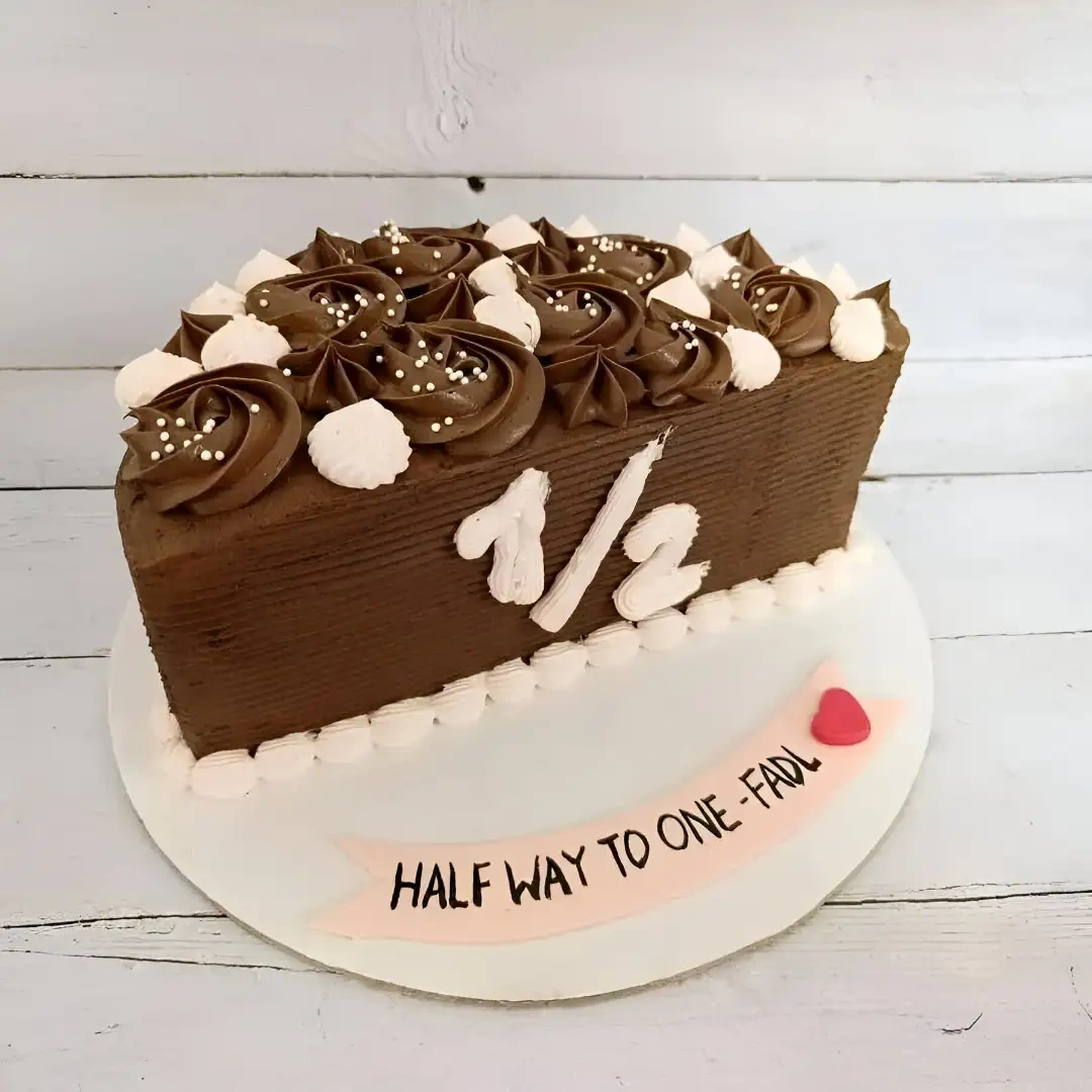 Half Birthday Chocolate Cake Sweet