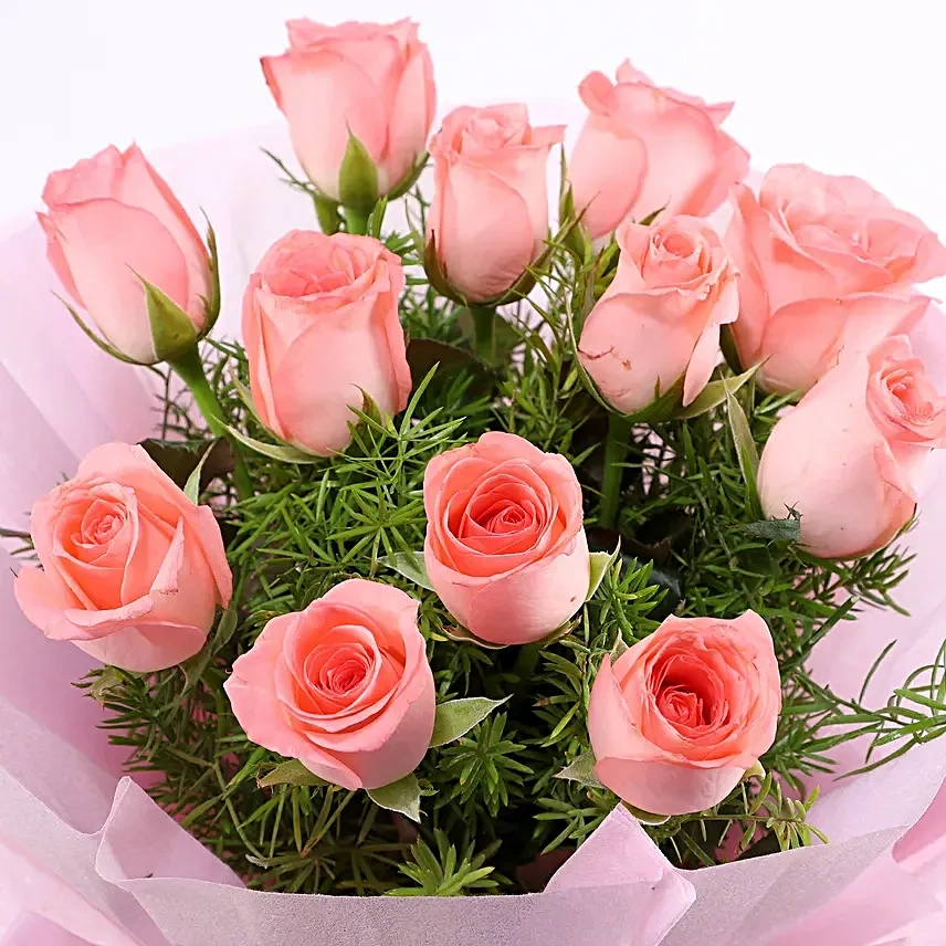 elegance12pinkrosesbouquet4 1