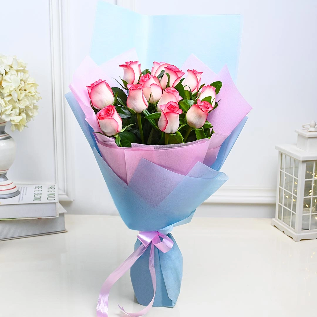Pink Rosey Biss Flowers  Bouquet 