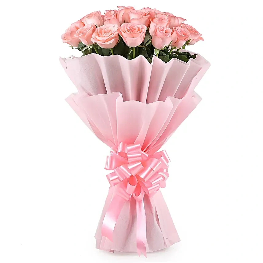 graceful25pinkrosesbouquet4 1