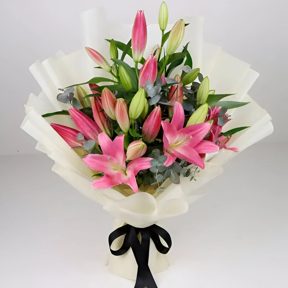 Pretty Pink Lily Flowers  Bouquet