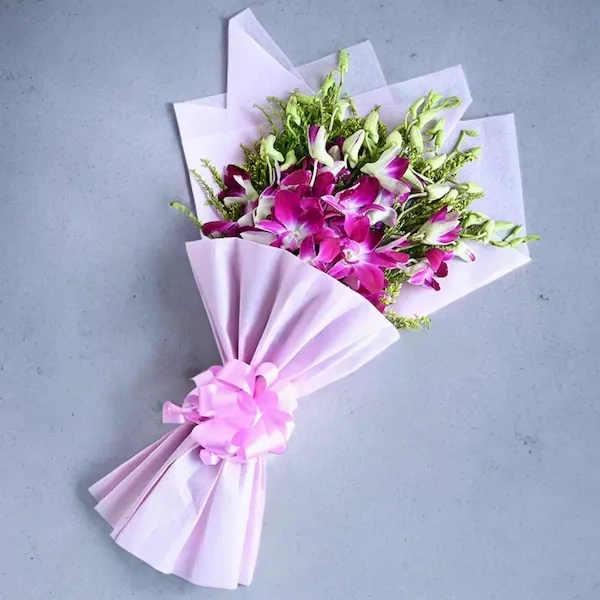 Charming Orchid Flowers  Bouquet 