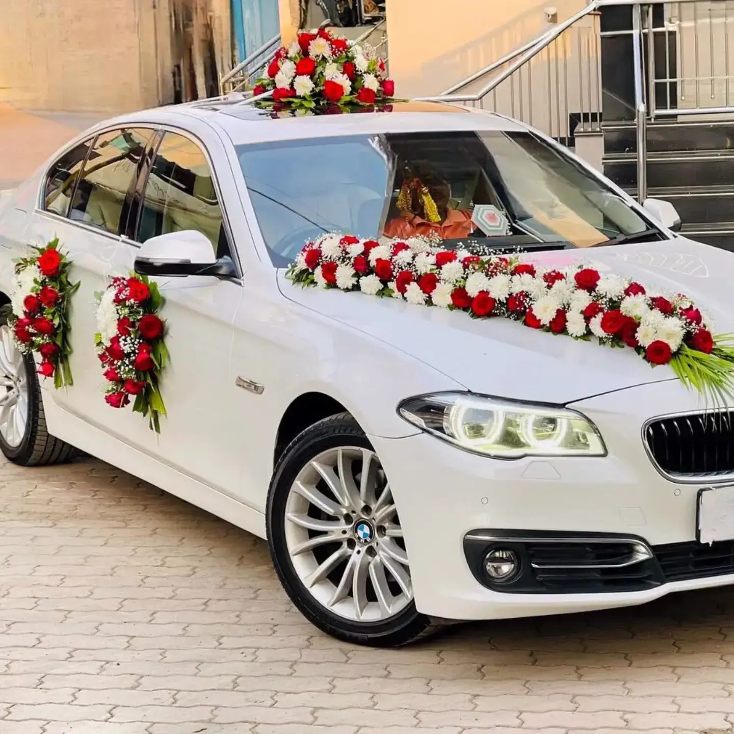 Luxury BMW Bridal Car Decor
