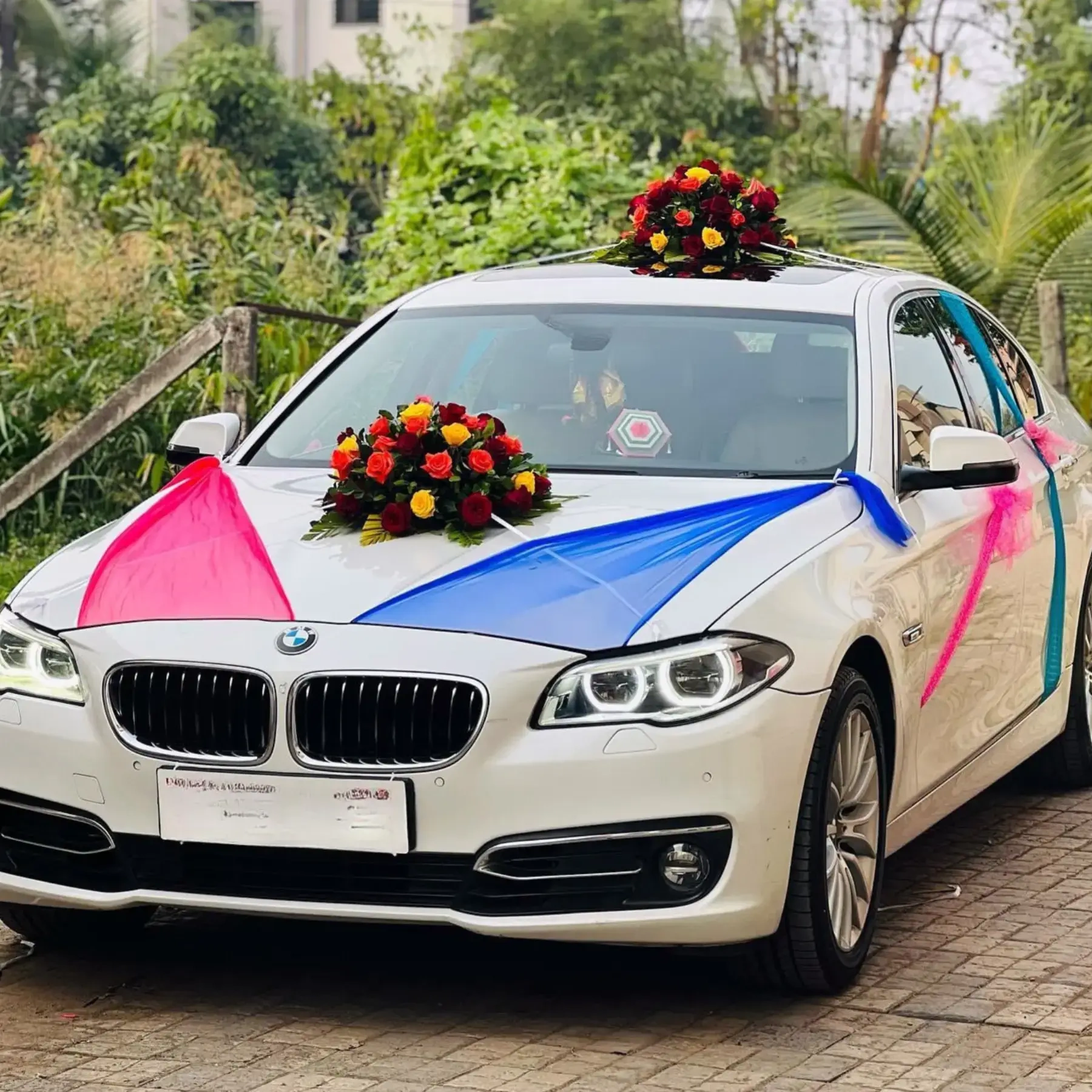 BMW Wedding Car Decor