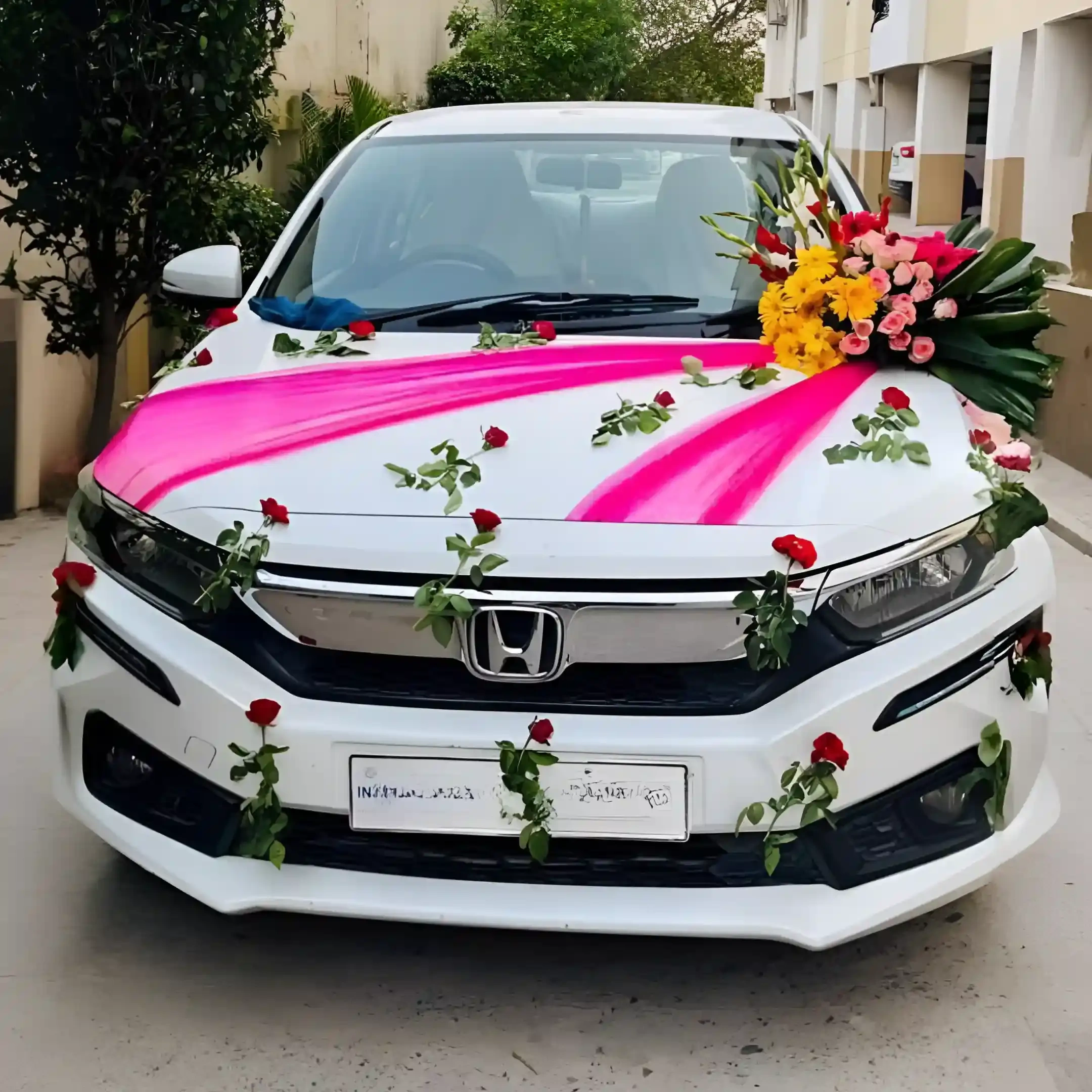 Wedding Joyride Car Decor