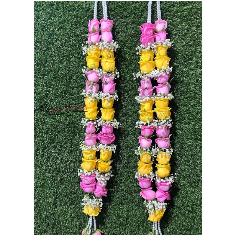 Yellow Pink Varmala