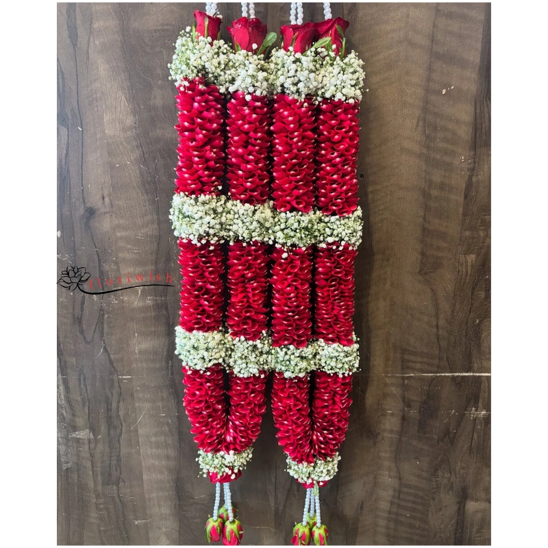 Red Rose Petals Jaimala