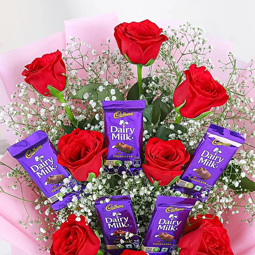 redrosesbouquetdairymilkchocolates2 1