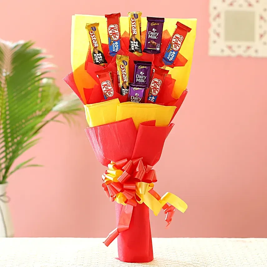 Assorted Chocolate Sweet  Love  Bouquet 
