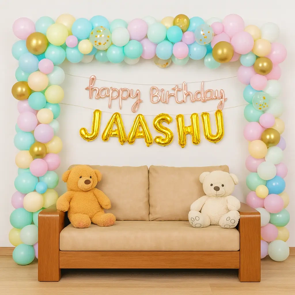 Cute Pastel Balloon Arch Decoration Set
