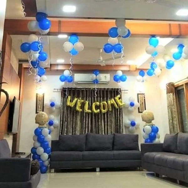 Hall Balloon Decoration for Welcoming Baby Boy Set