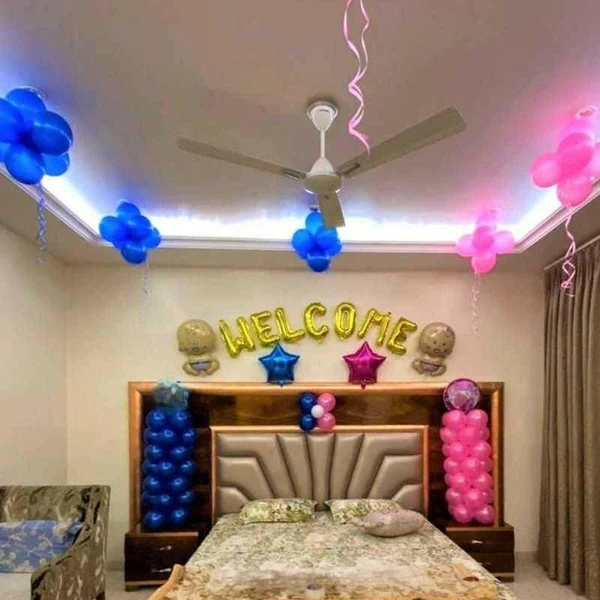 Baby Welcome Decoration at home for Twins Set