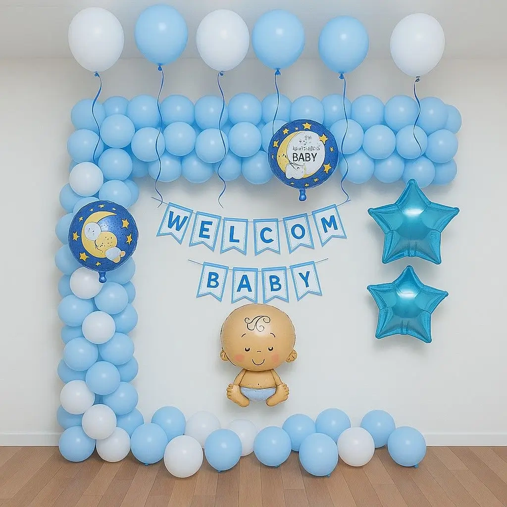Balloon Arch Decor for Newborn Set